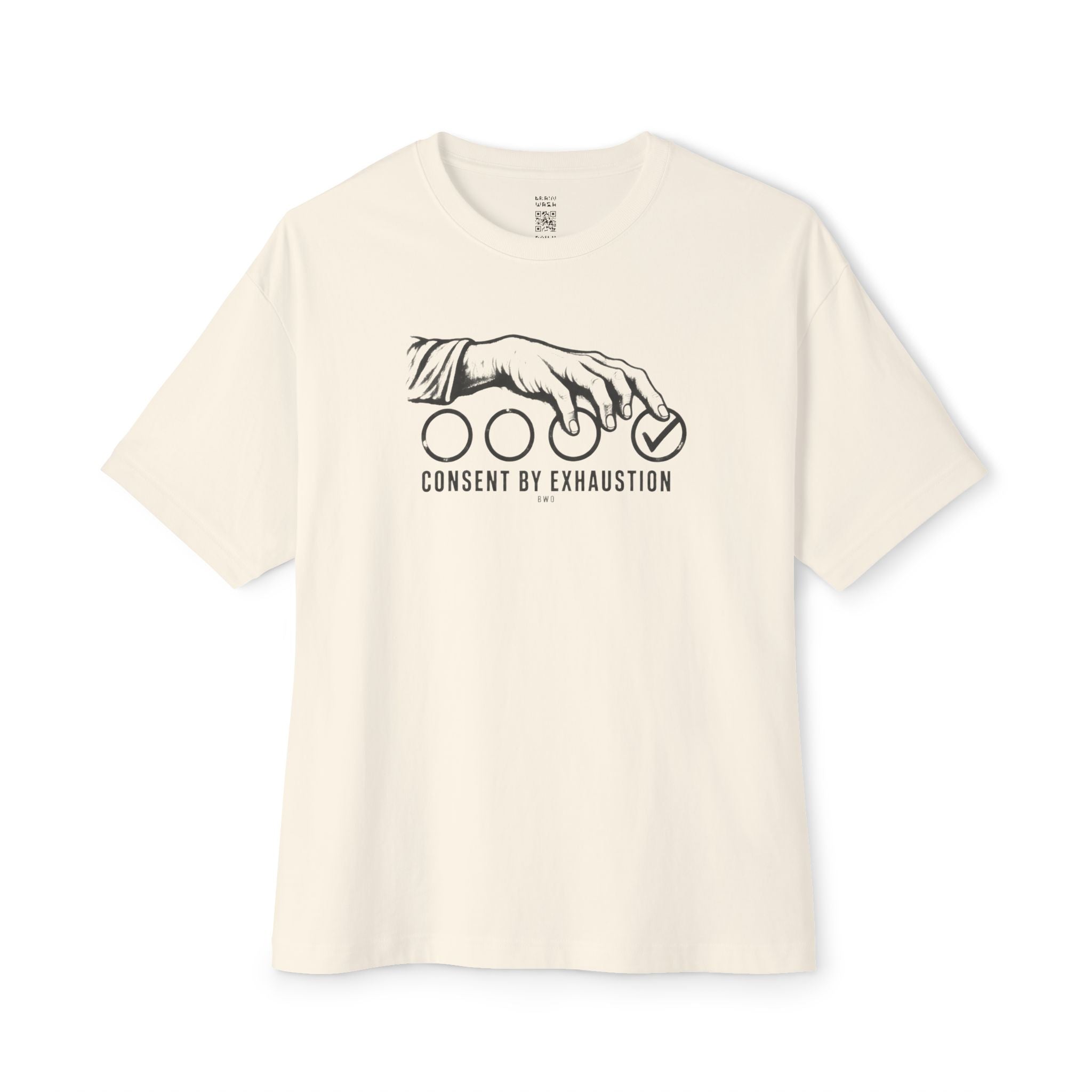 Exhausted Consent Oversized Tee