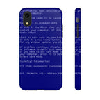 BSoD (Blue Screen of Death) Phone Case