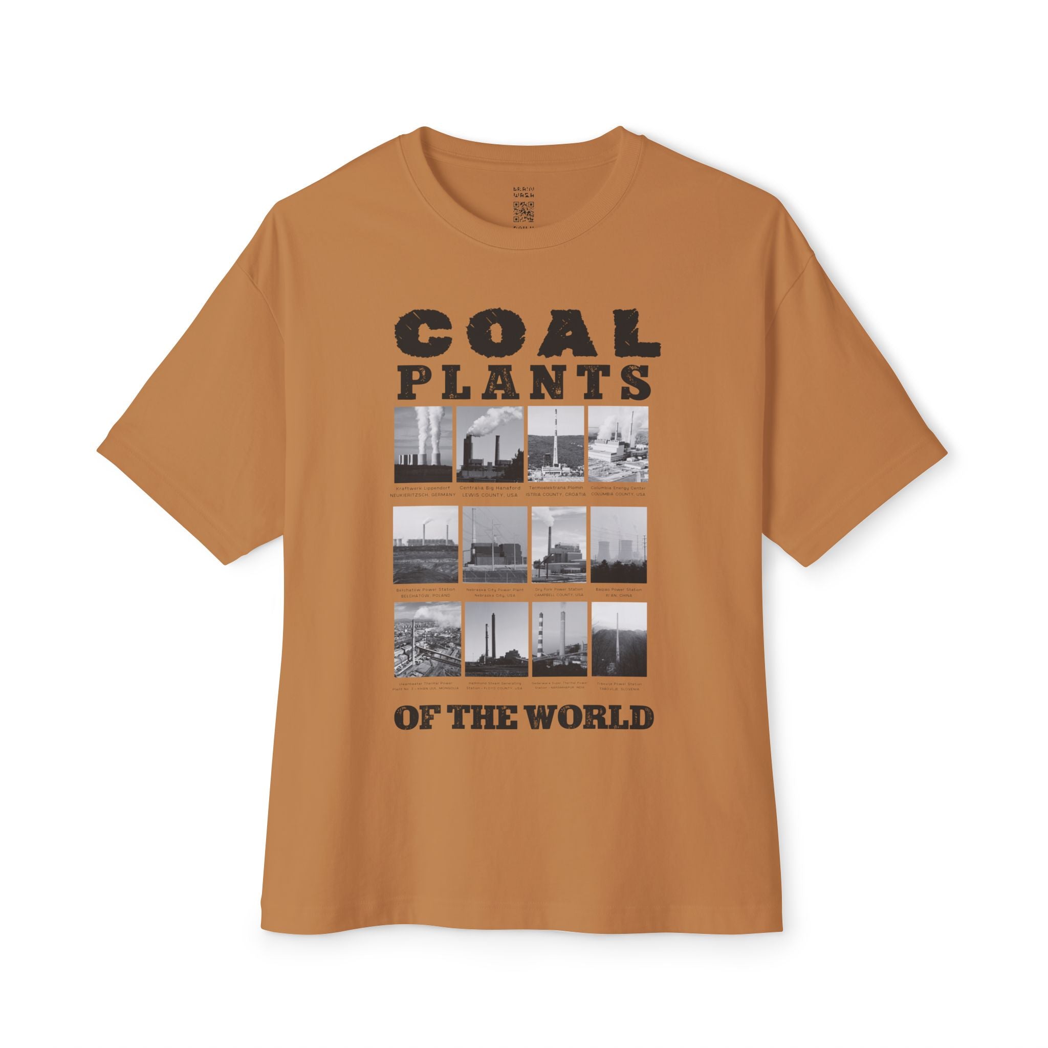Coal Plants of the World Oversized Tee