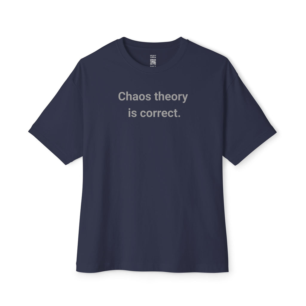 Chaos Theory Is Correct Oversized Tee