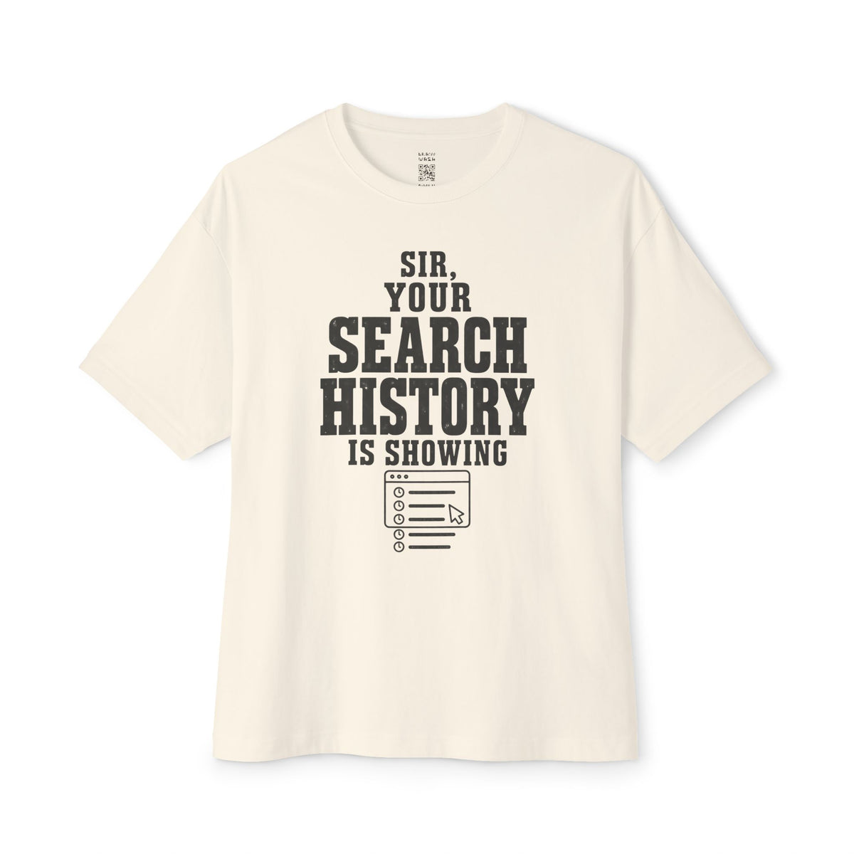 Search History Oversized Tee