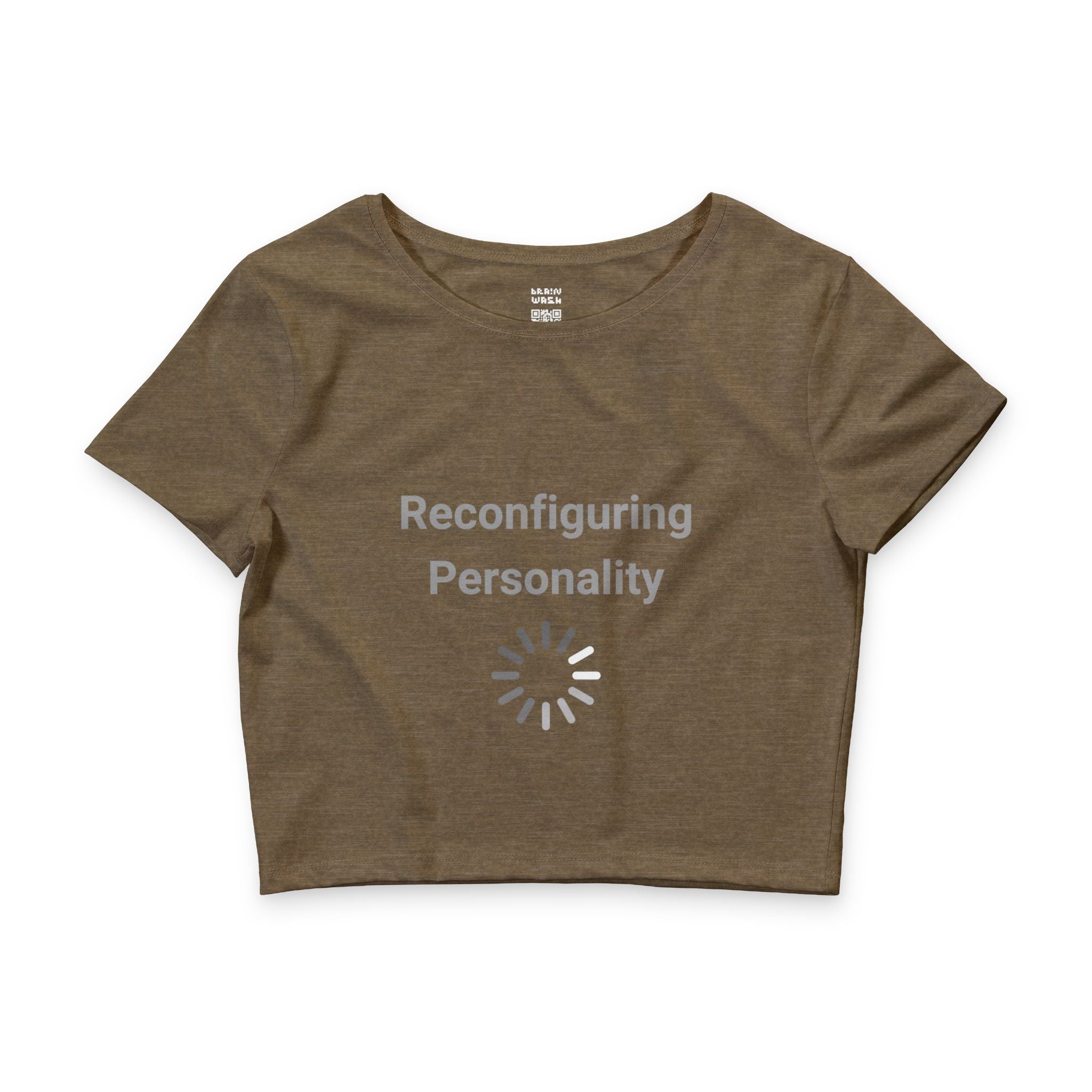 Reconfiguring Personality Crop Top Baby Tee