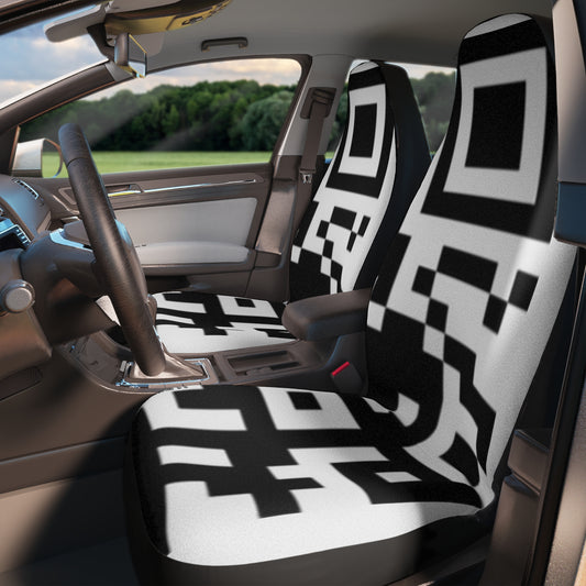 QR Code Print Car Seat Covers