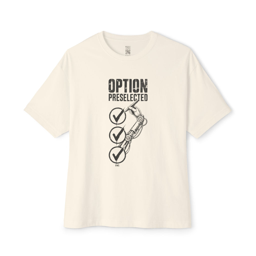 Option Preselected Oversized Tee