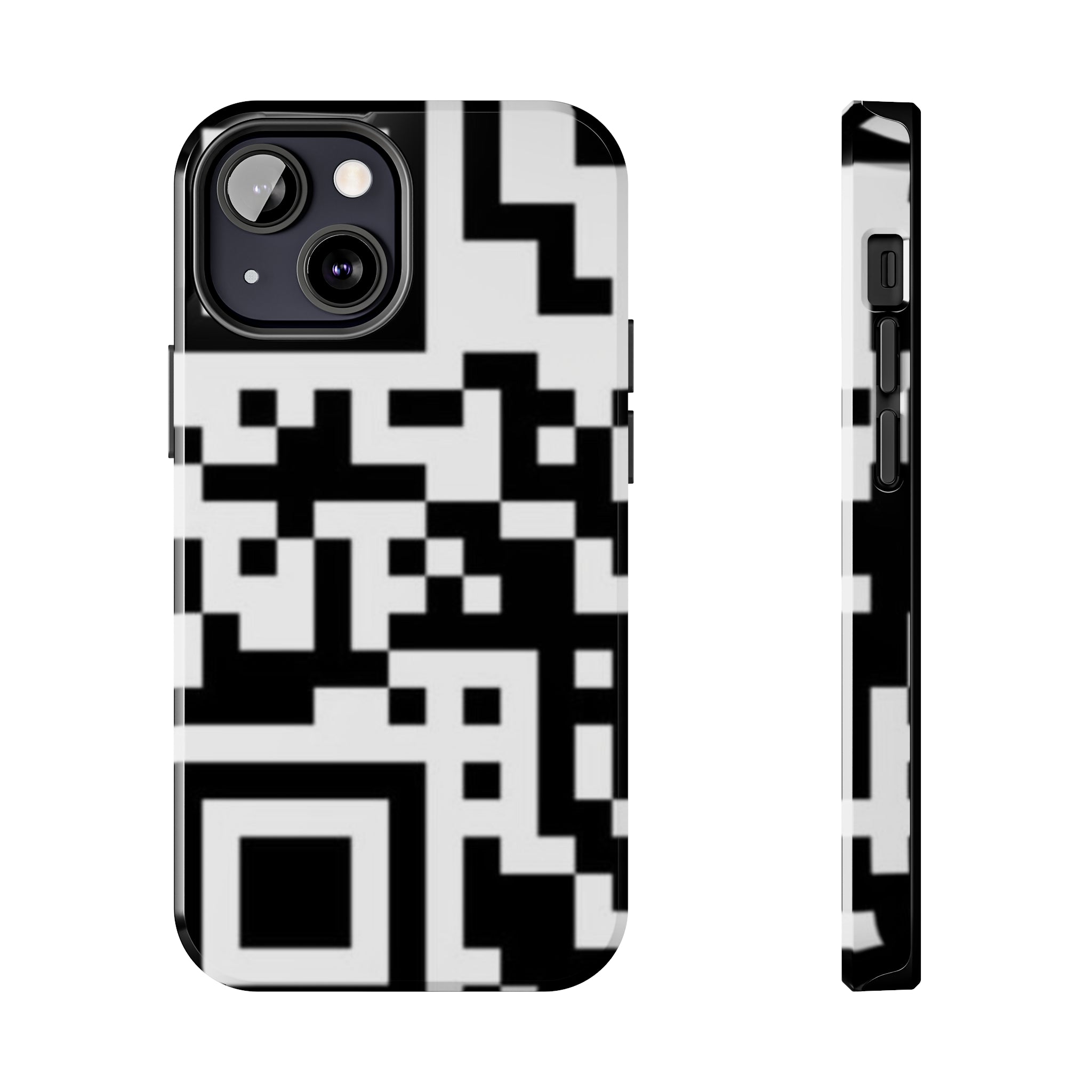 QR Print Tough Phone Case
