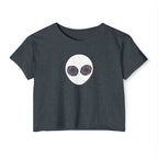 Trippy Alien Head Crop Top