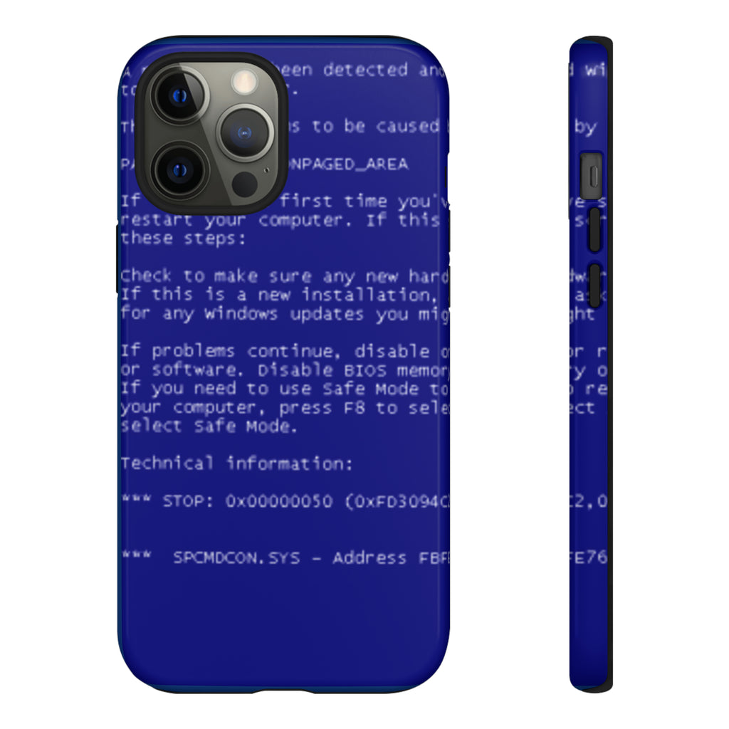 BSoD (Blue Screen of Death) Phone Case