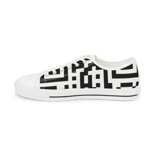 Men’s QR Print Low Top Sneakers