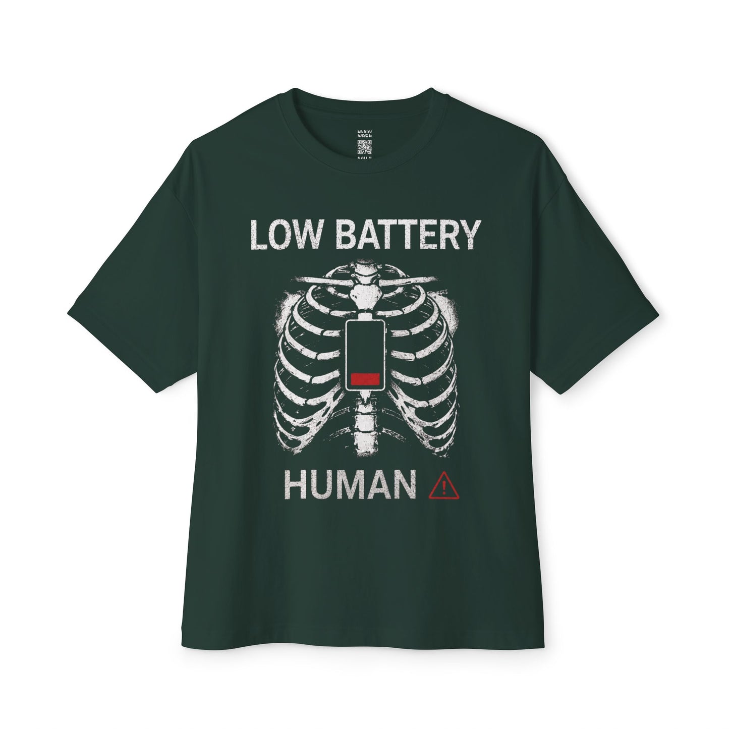 Low Battery Human Oversized Tee