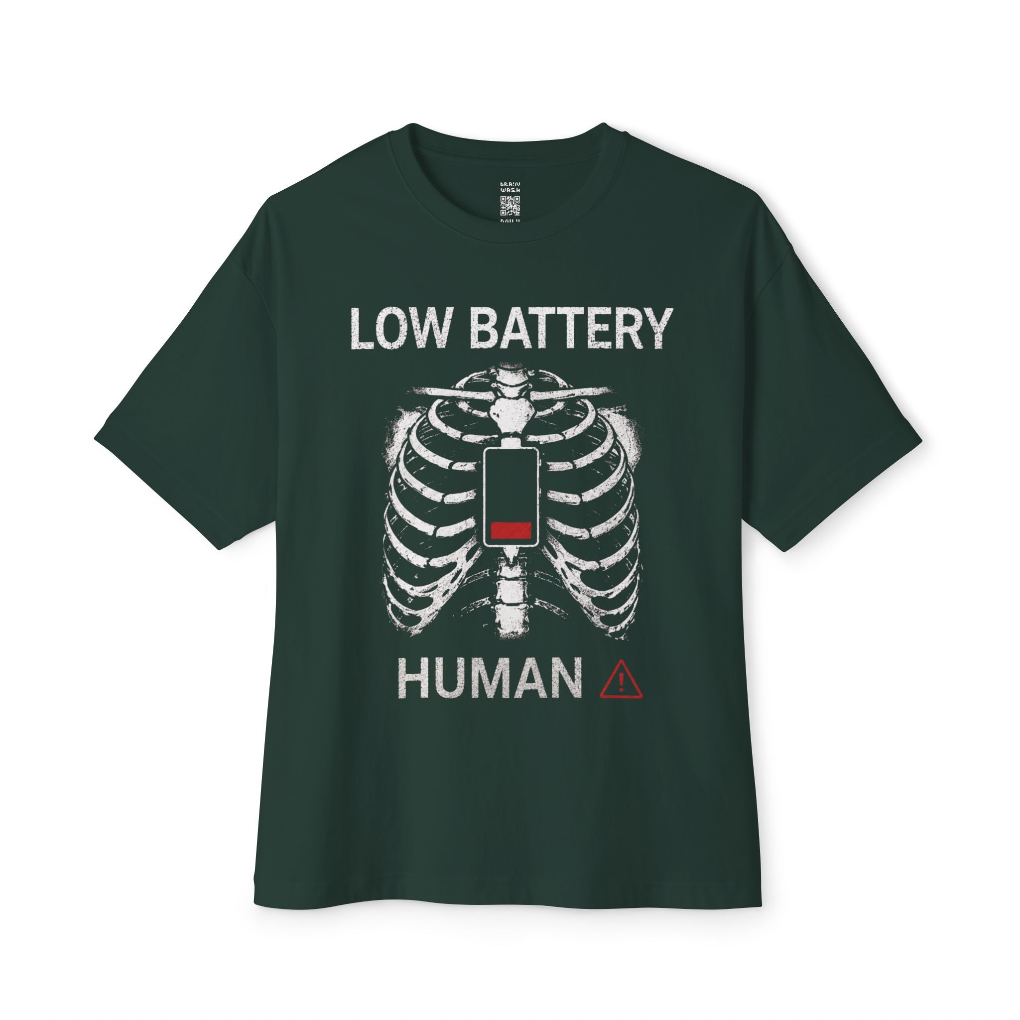 Low Battery Human Oversized Tee