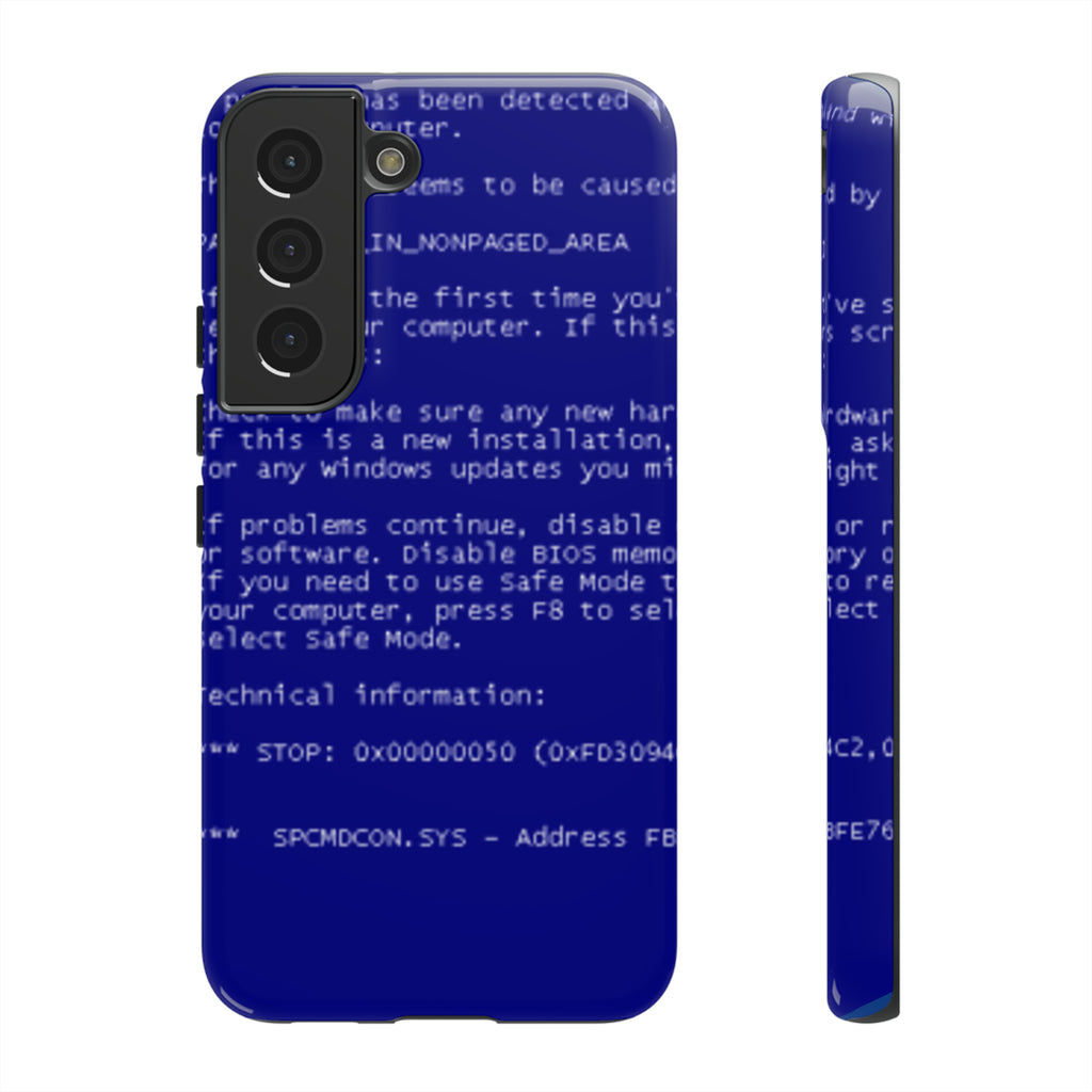 BSoD (Blue Screen of Death) Phone Case