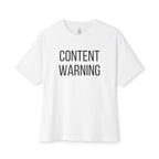Content Warning Oversized Tee