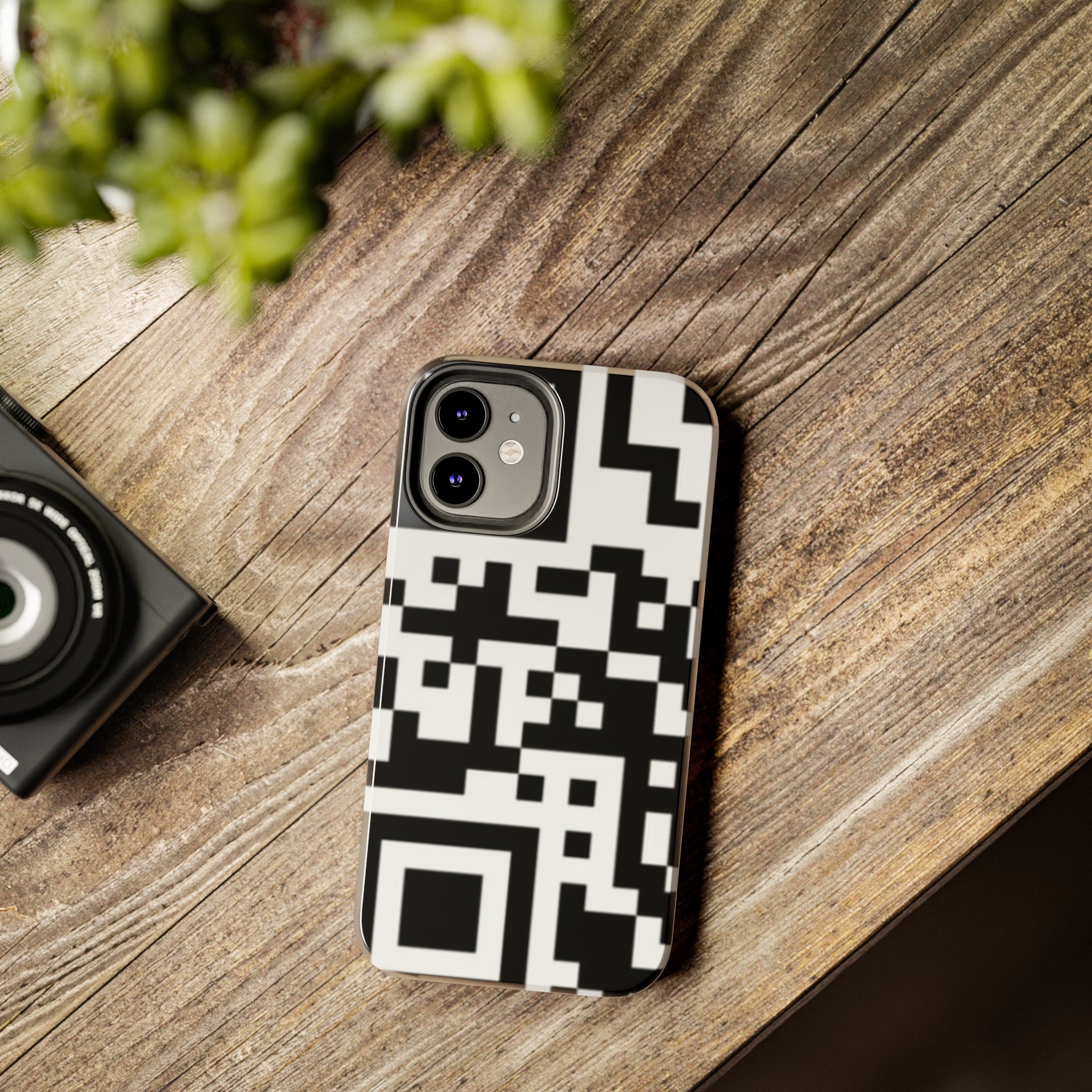 QR Print Tough Phone Case