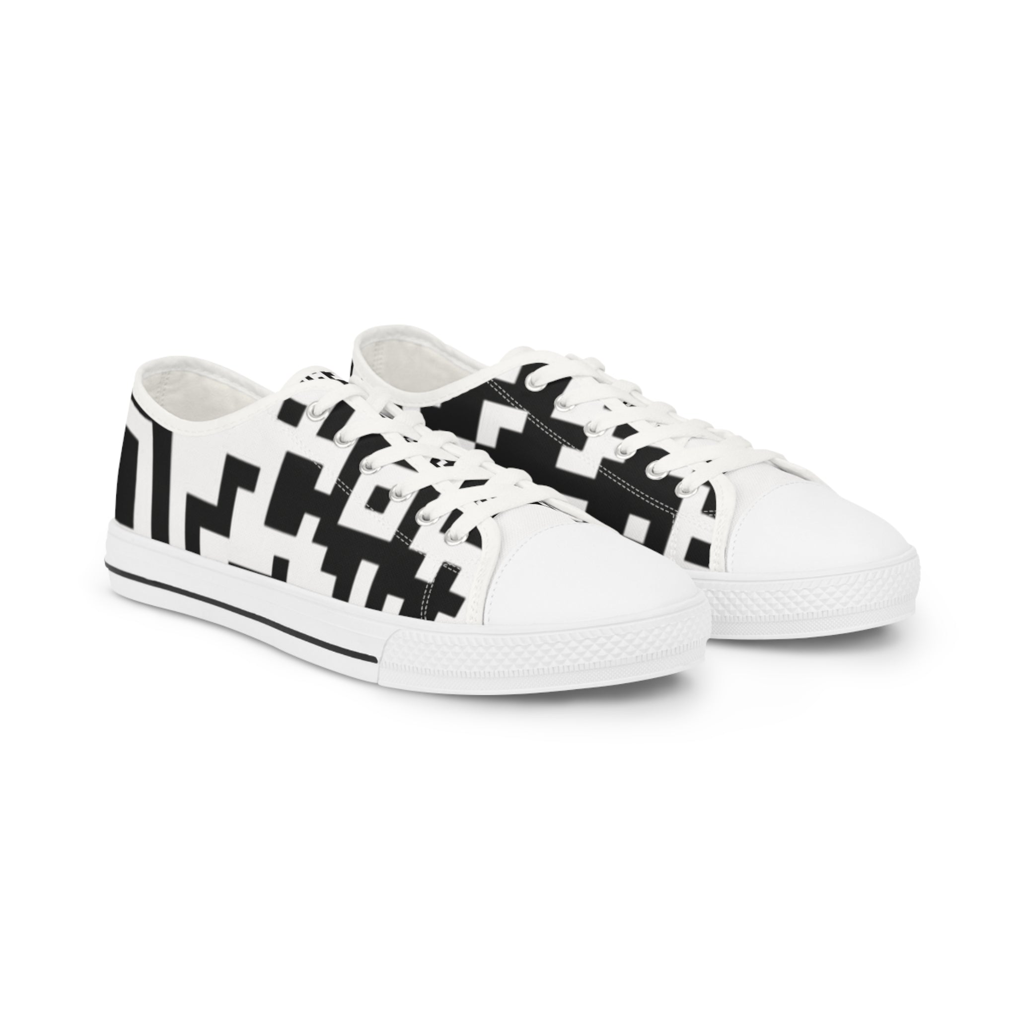 Men’s QR Print Low Top Sneakers