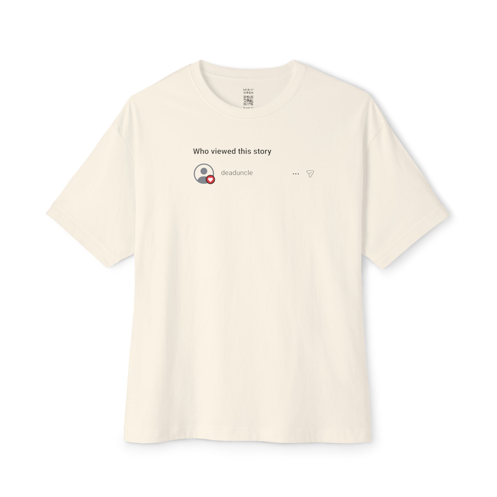 Who Viewed This Story Oversized Tee