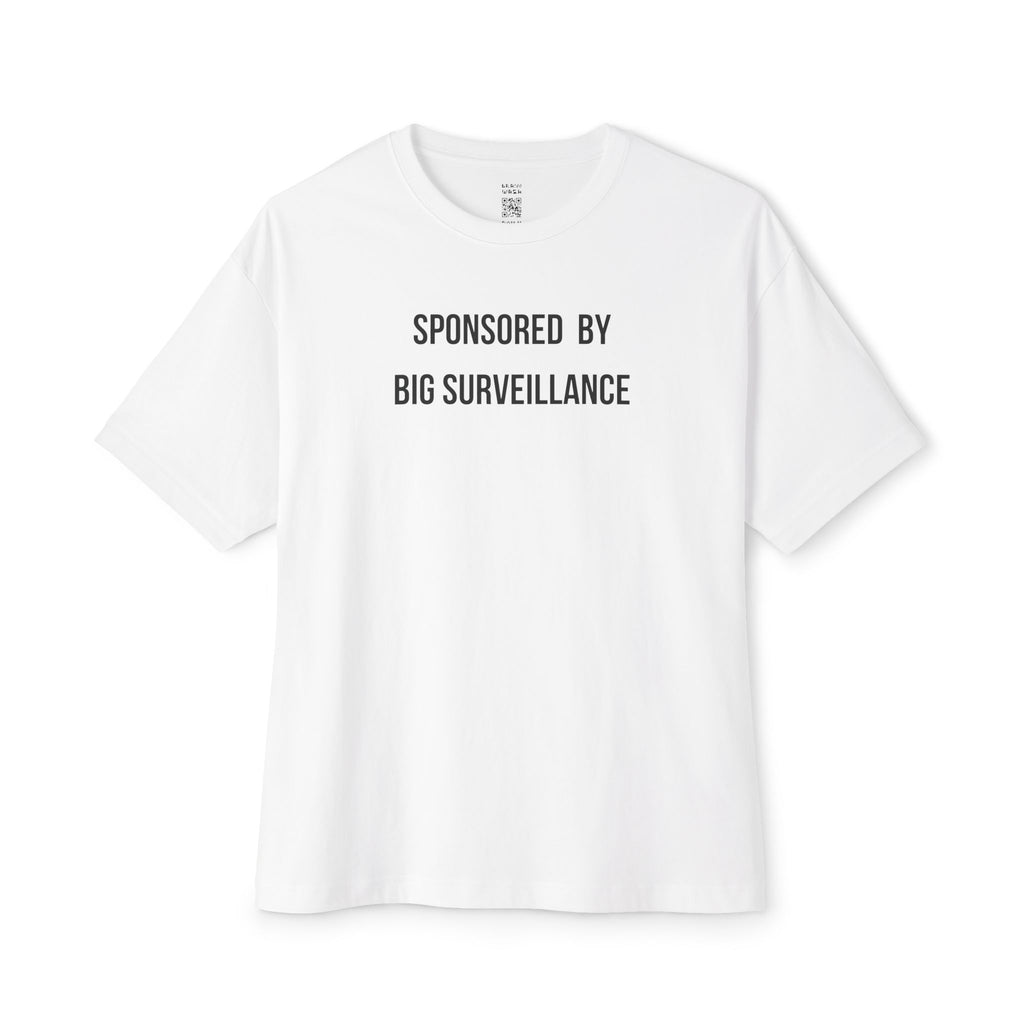 Sponsored By Big Surveillance Oversized Tee