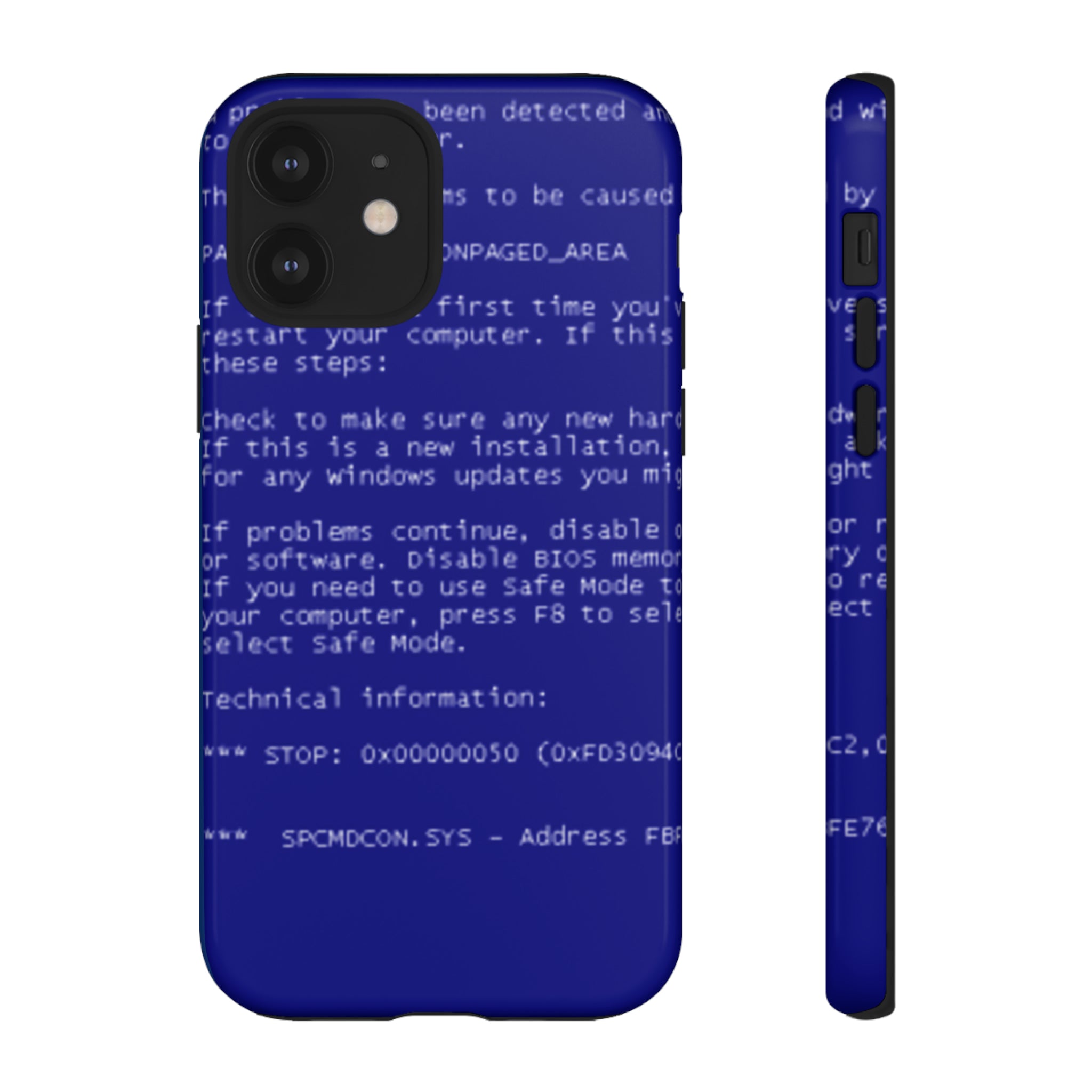 BSoD (Blue Screen of Death) Phone Case