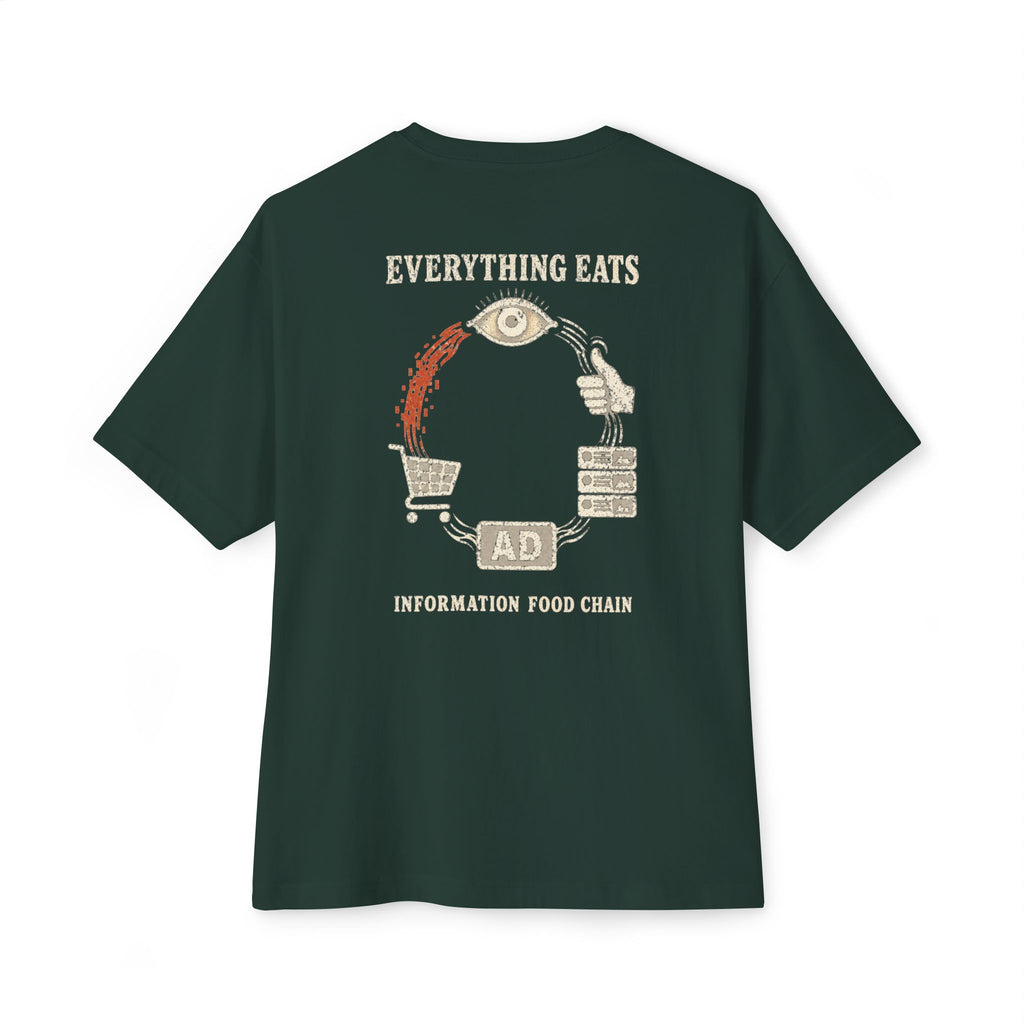 Information Food Chain Oversized Tee
