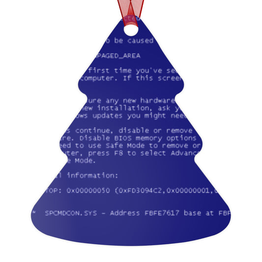 BSOD Metal Ornament