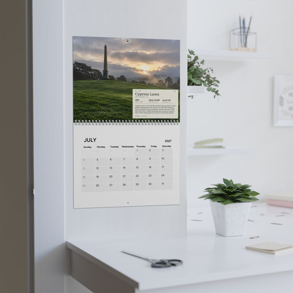 Cemeteries 2027 Wall Calendar