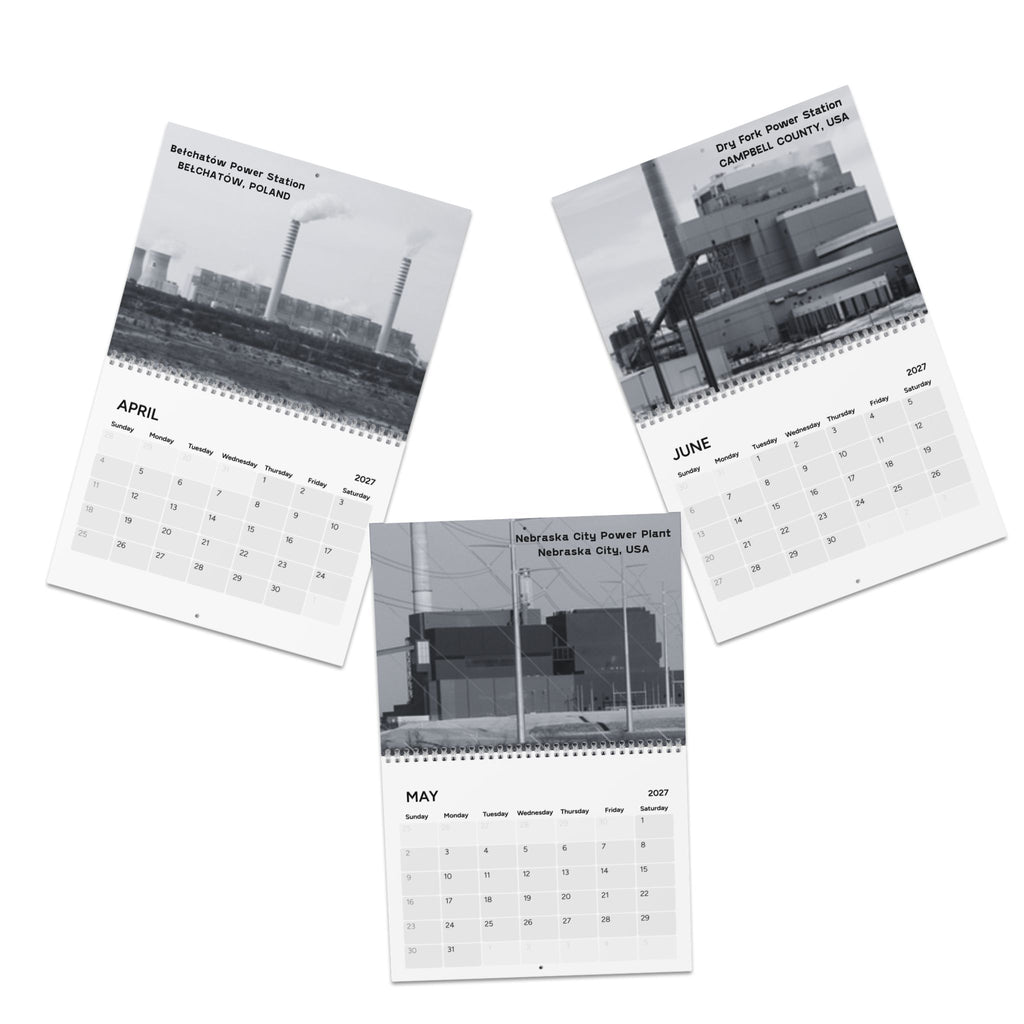 Coal Plants Of The World 2027 Wall Calendar