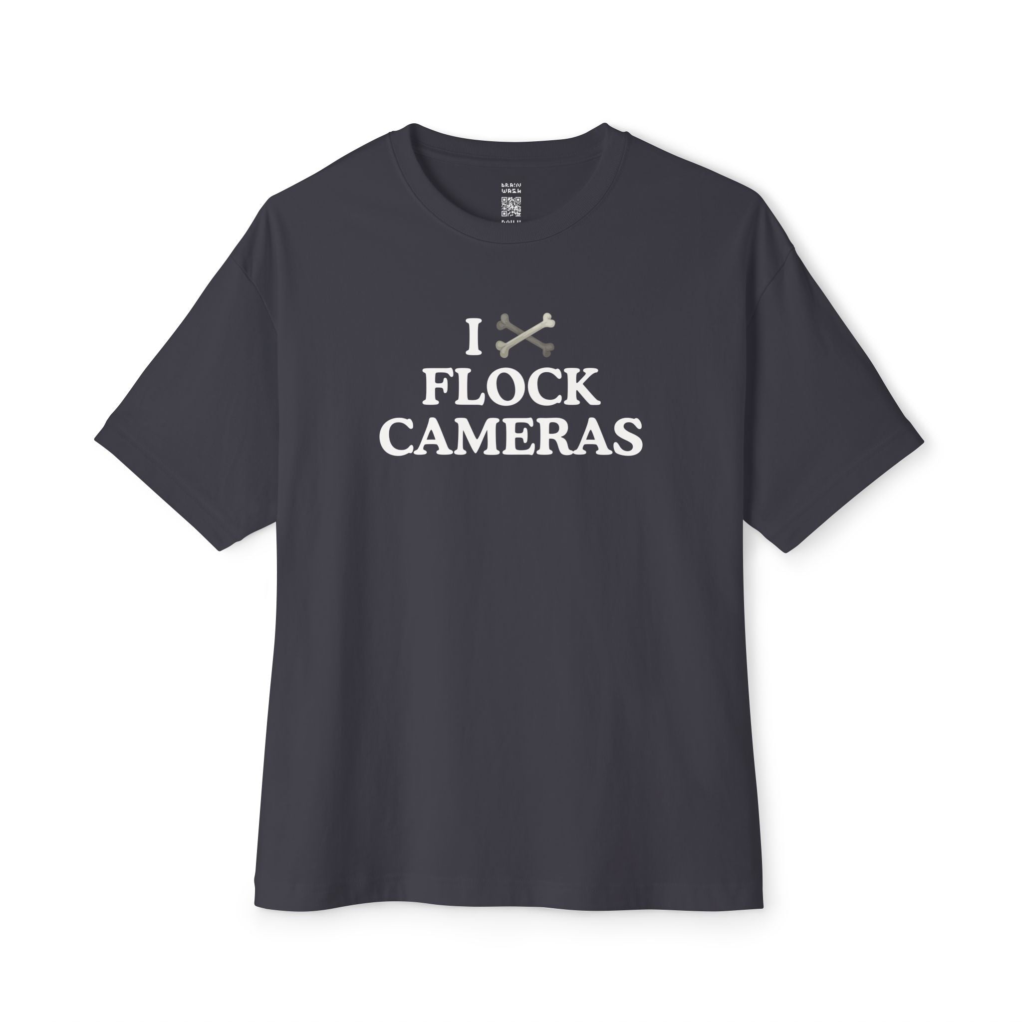 I X Flock Cameras Jolly Roger Oversized Tee