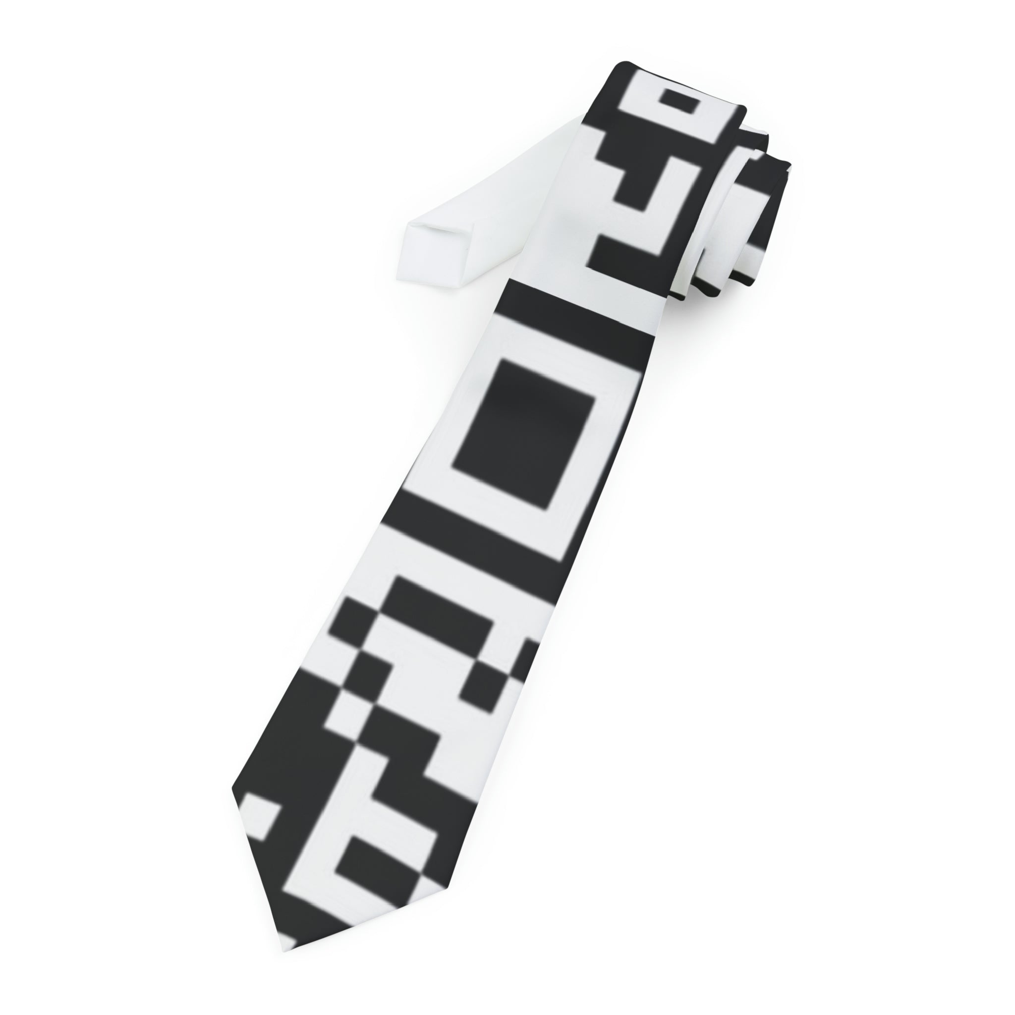 QR Print Necktie