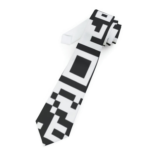 QR Code Print Necktie