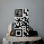 QR Print Tough Phone Case