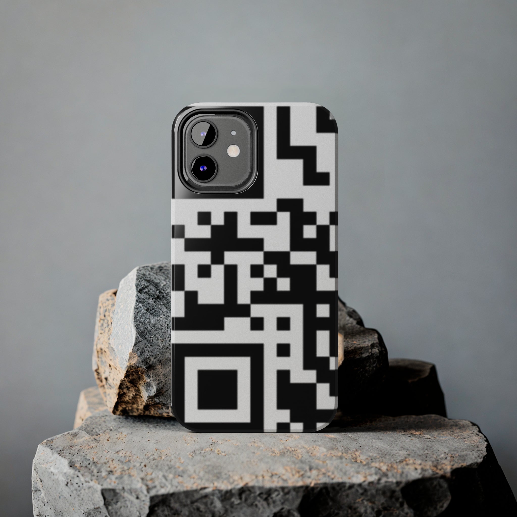 QR Print Tough Phone Case