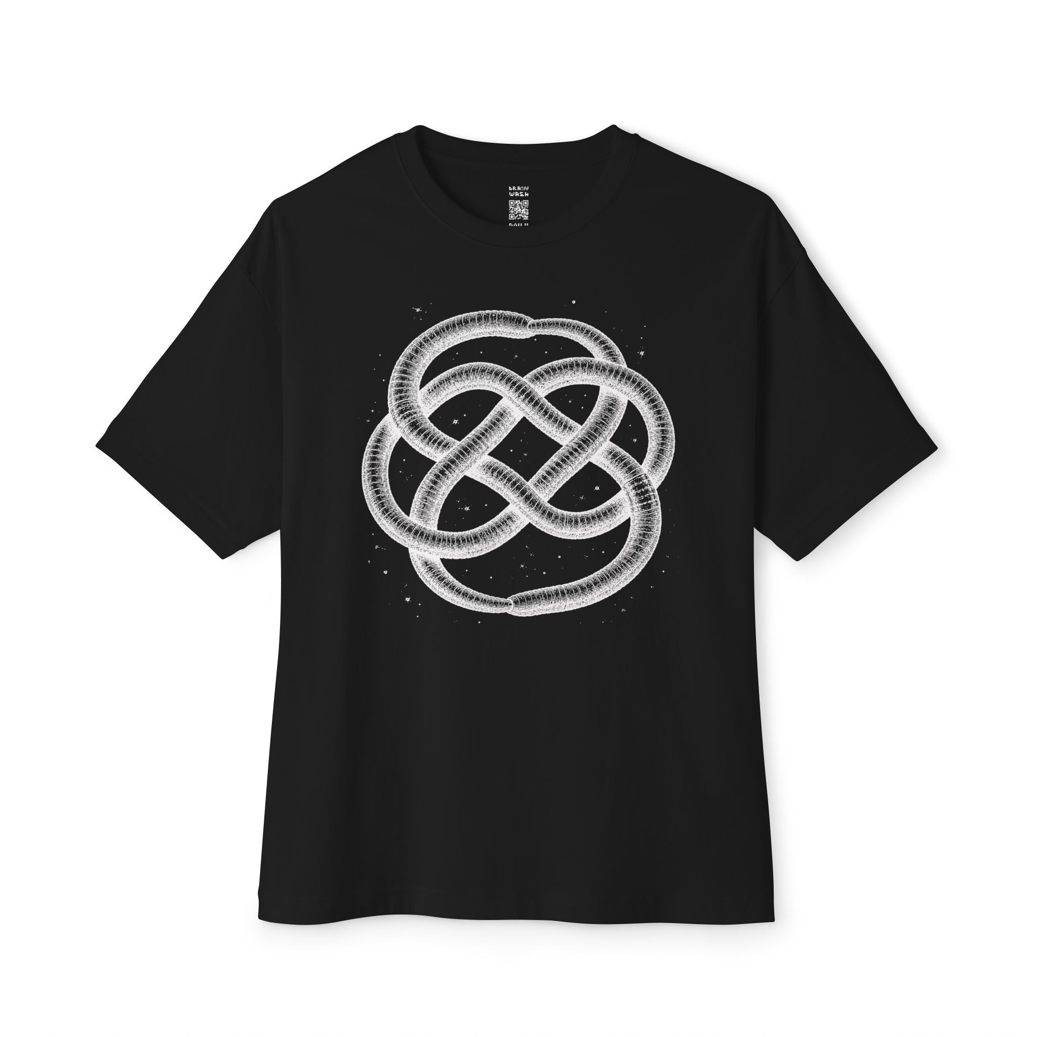 Ouroboros Earthworm Knot Oversized Tee