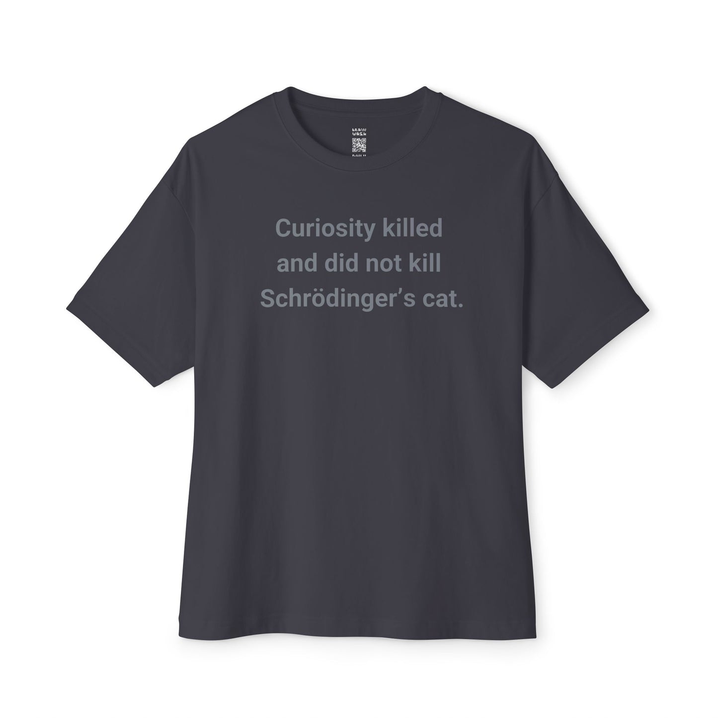 Curiosity And Schrödinger’s Cat Oversized Tee