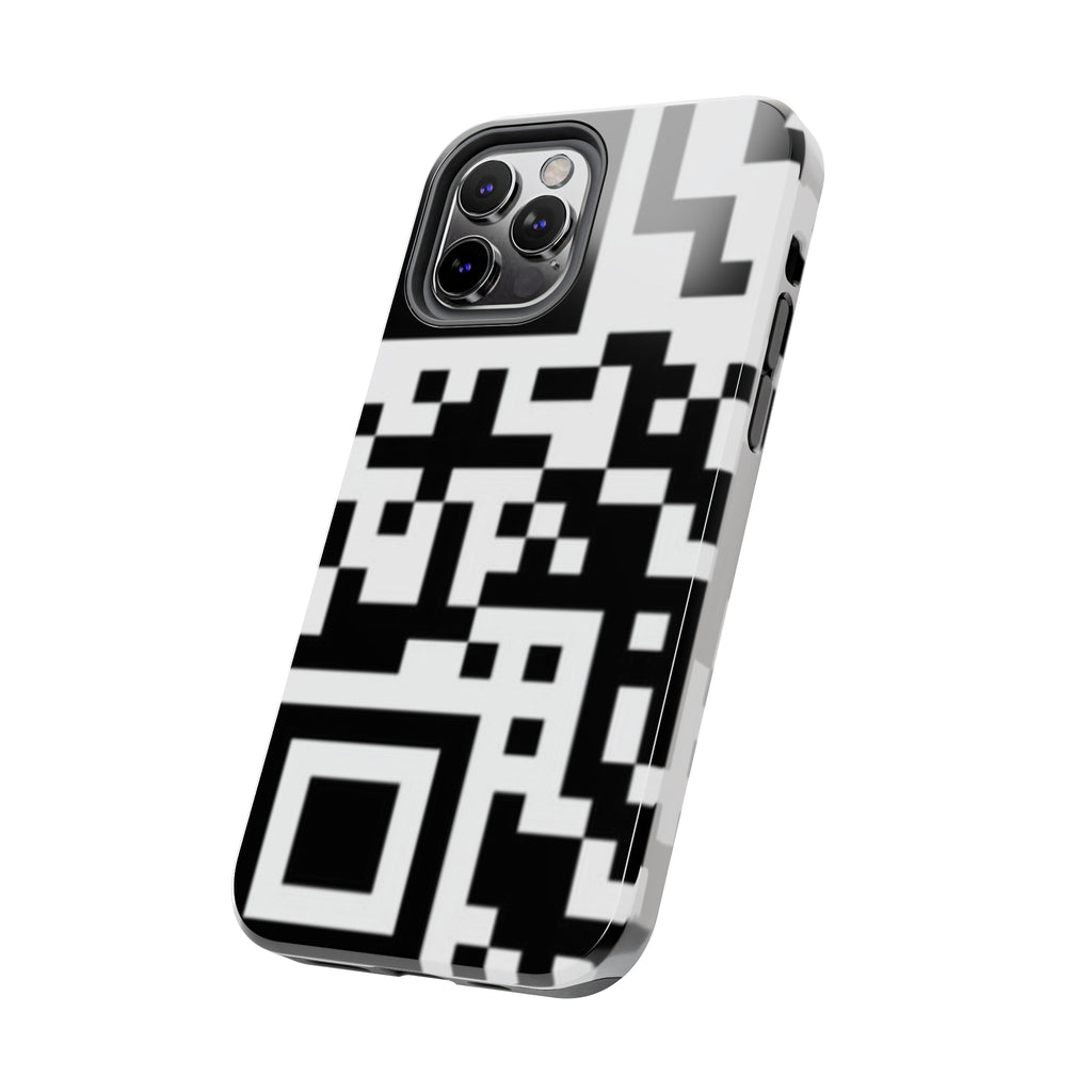 QR Print Tough Phone Case