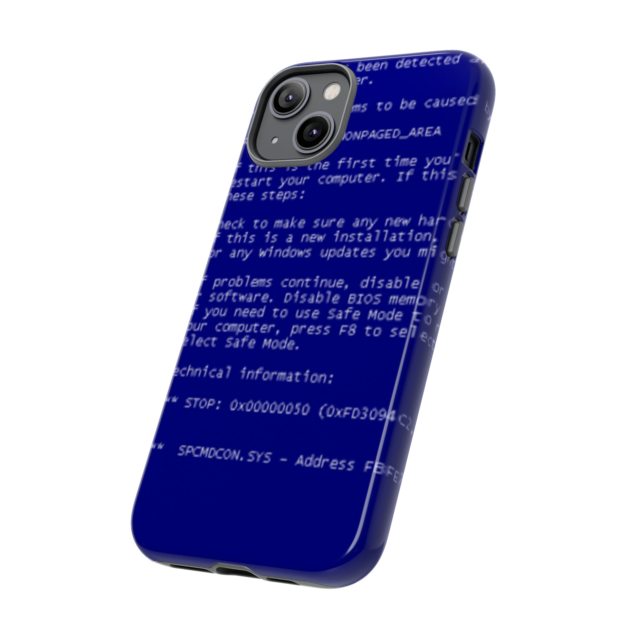 BSoD (Blue Screen of Death) Phone Case