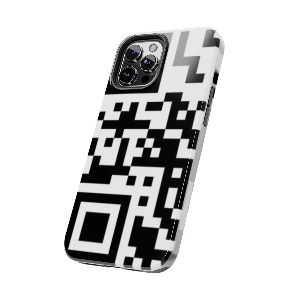 QR Print Tough Phone Case