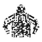 Grungey QR Print Hoodie