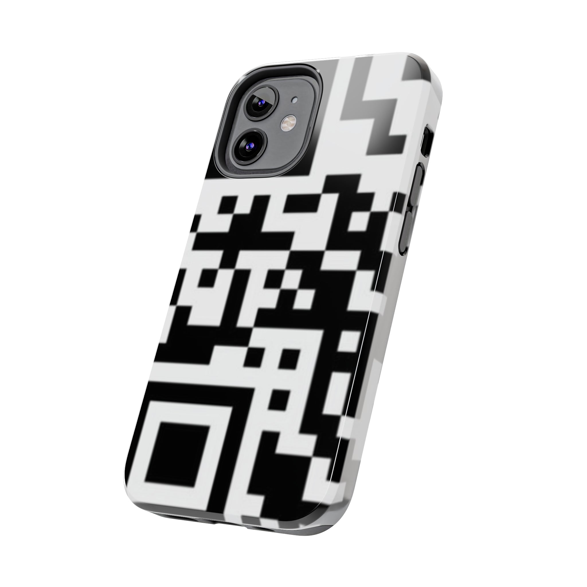 QR Print Tough Phone Case