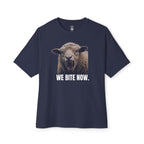 We Bite Now Sheep With Teeth Oversized Tee