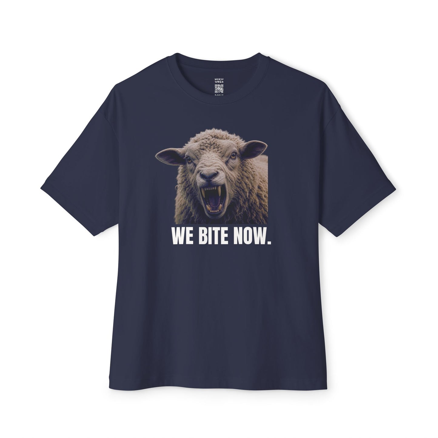 We Bite Now Sheep With Teeth Oversized Tee