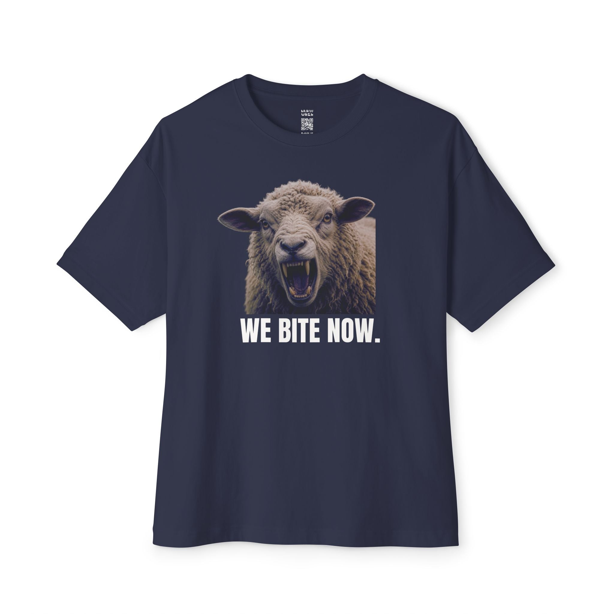 We Bite Now Sheep With Teeth Oversized Tee