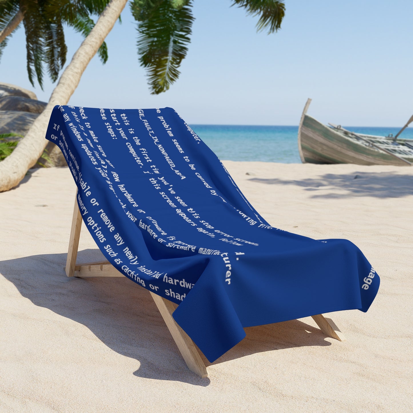 BSoD (Blue Screen of Death) Beach Towel II