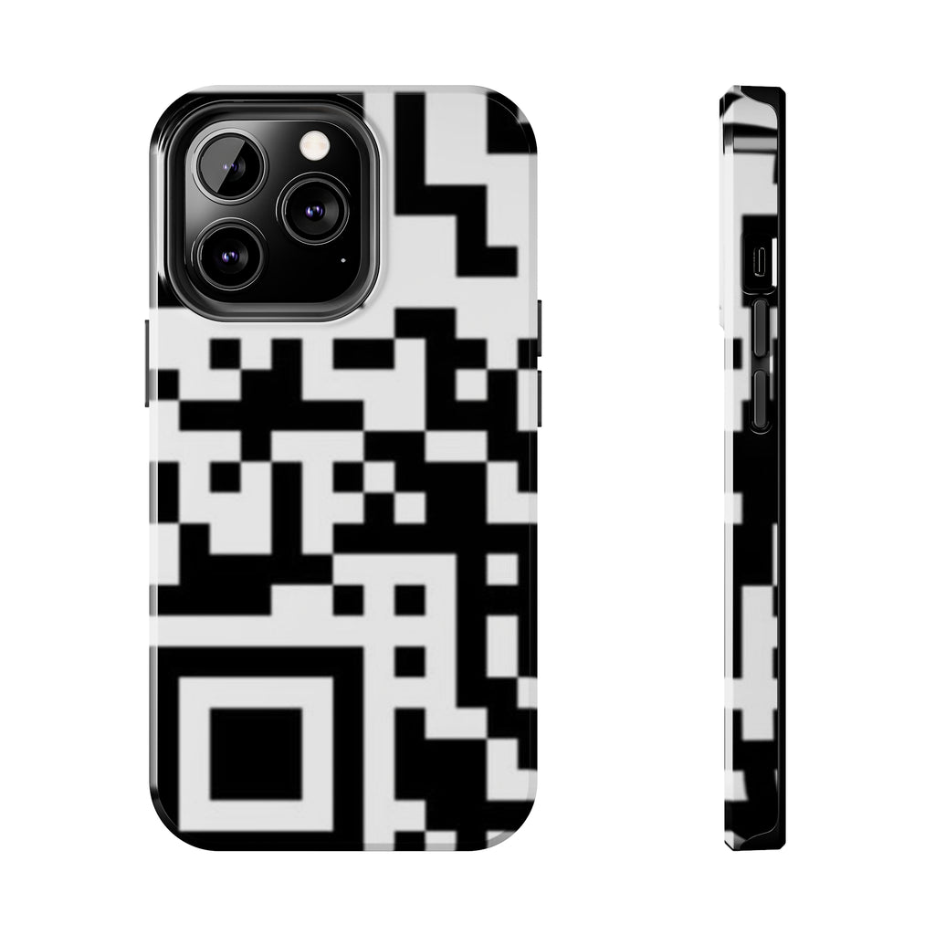 QR Print Tough Phone Case