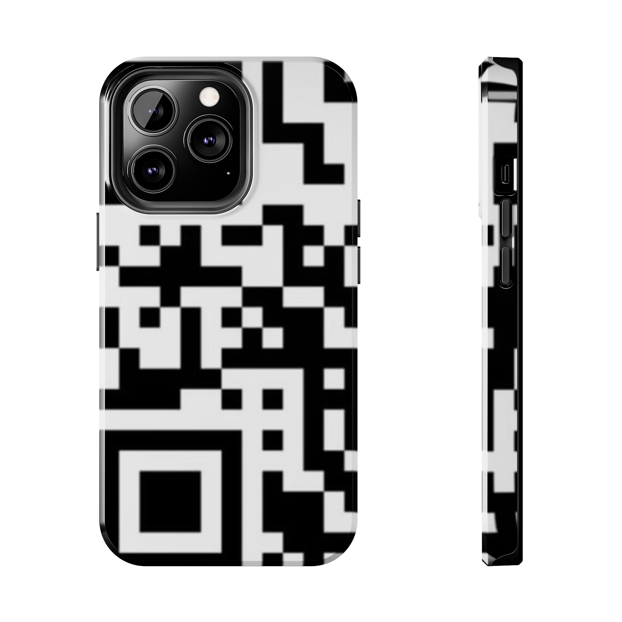 QR Print Tough Phone Case