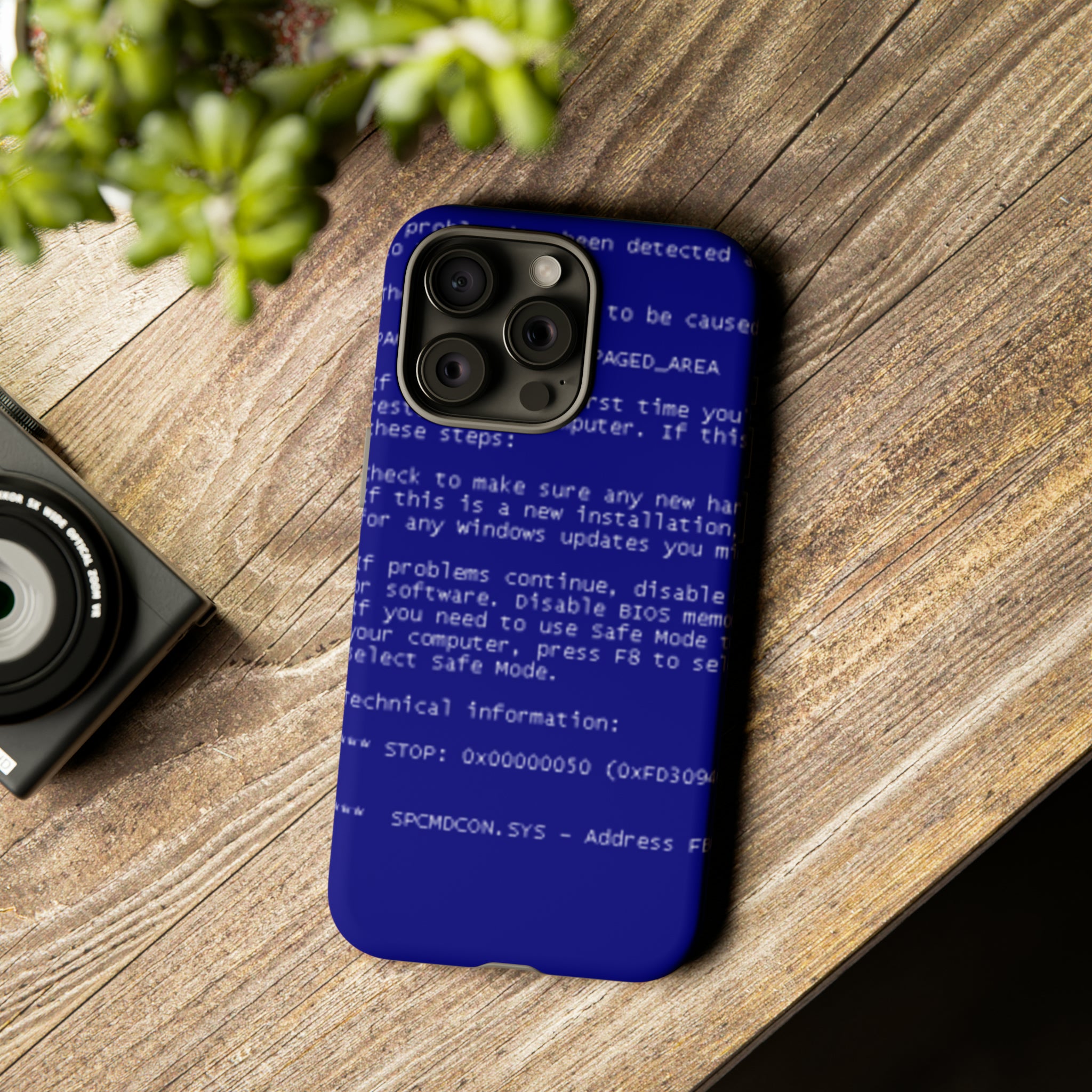 BSoD (Blue Screen of Death) Phone Case