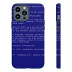 BSoD (Blue Screen of Death) Phone Case