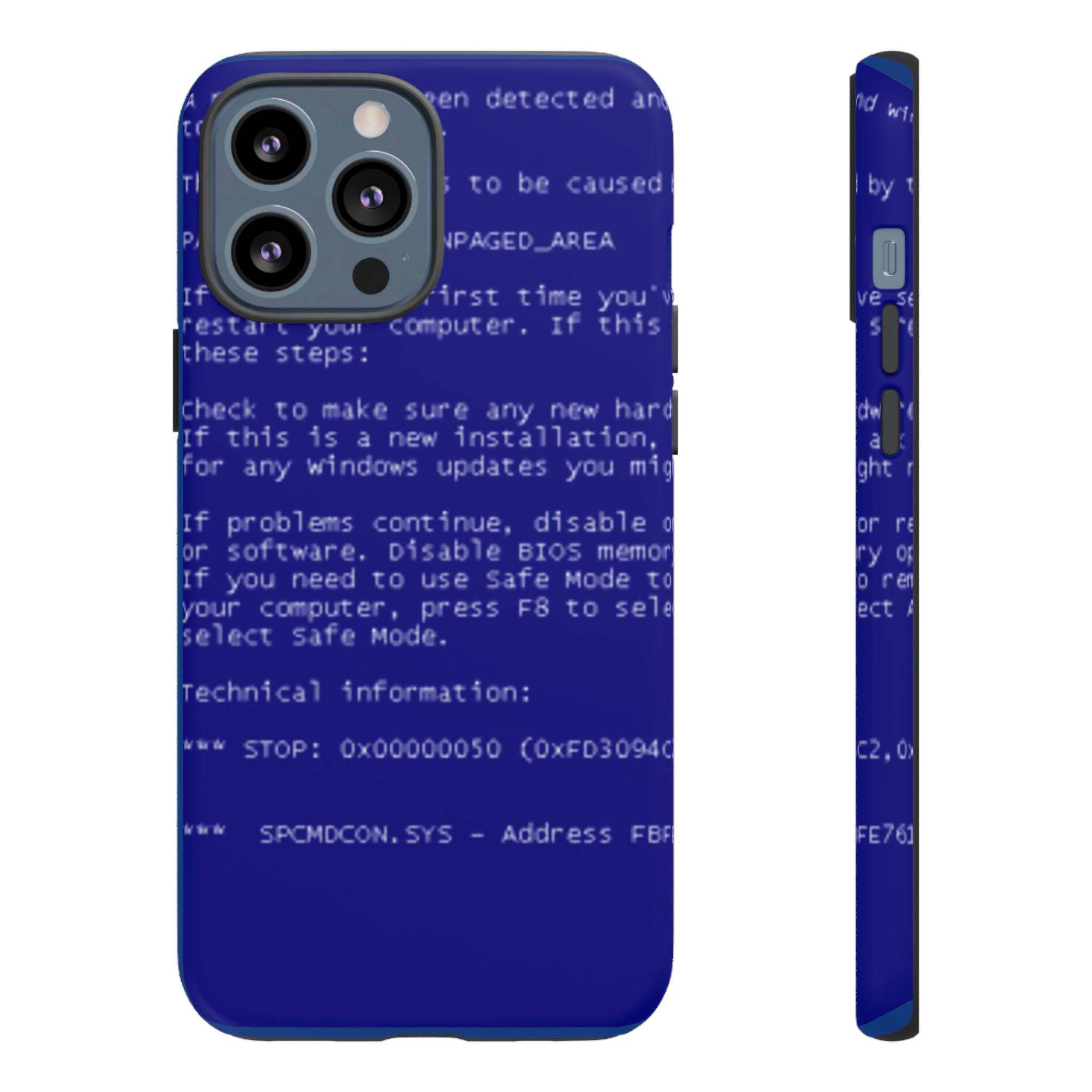 BSoD (Blue Screen of Death) Phone Case