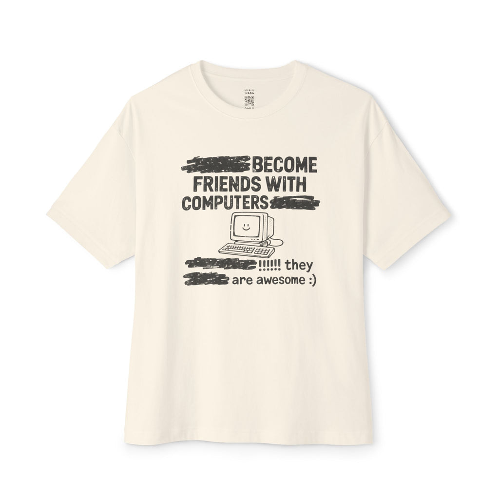 Friends with Computers Oversized Tee