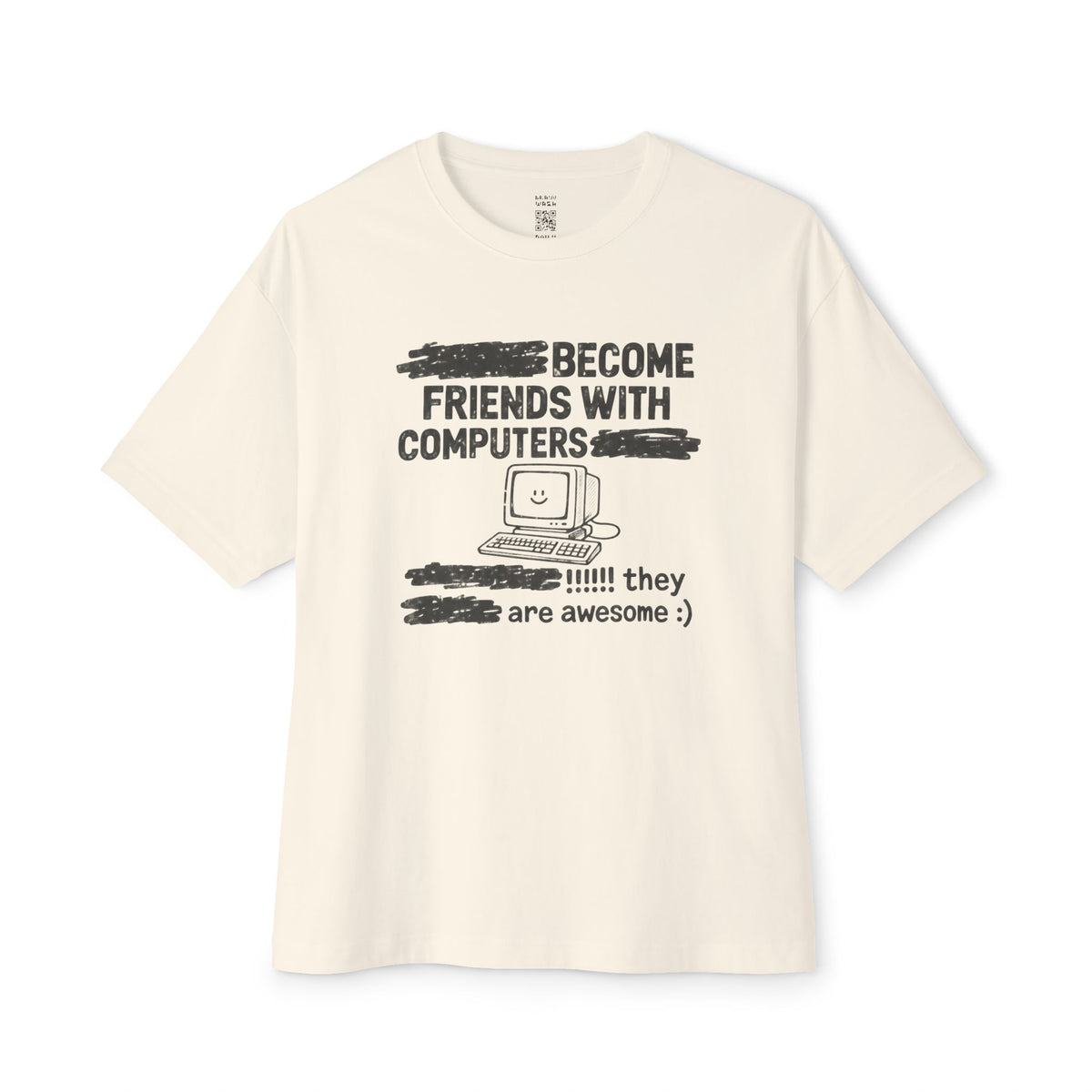 Friends with Computers Oversized Tee