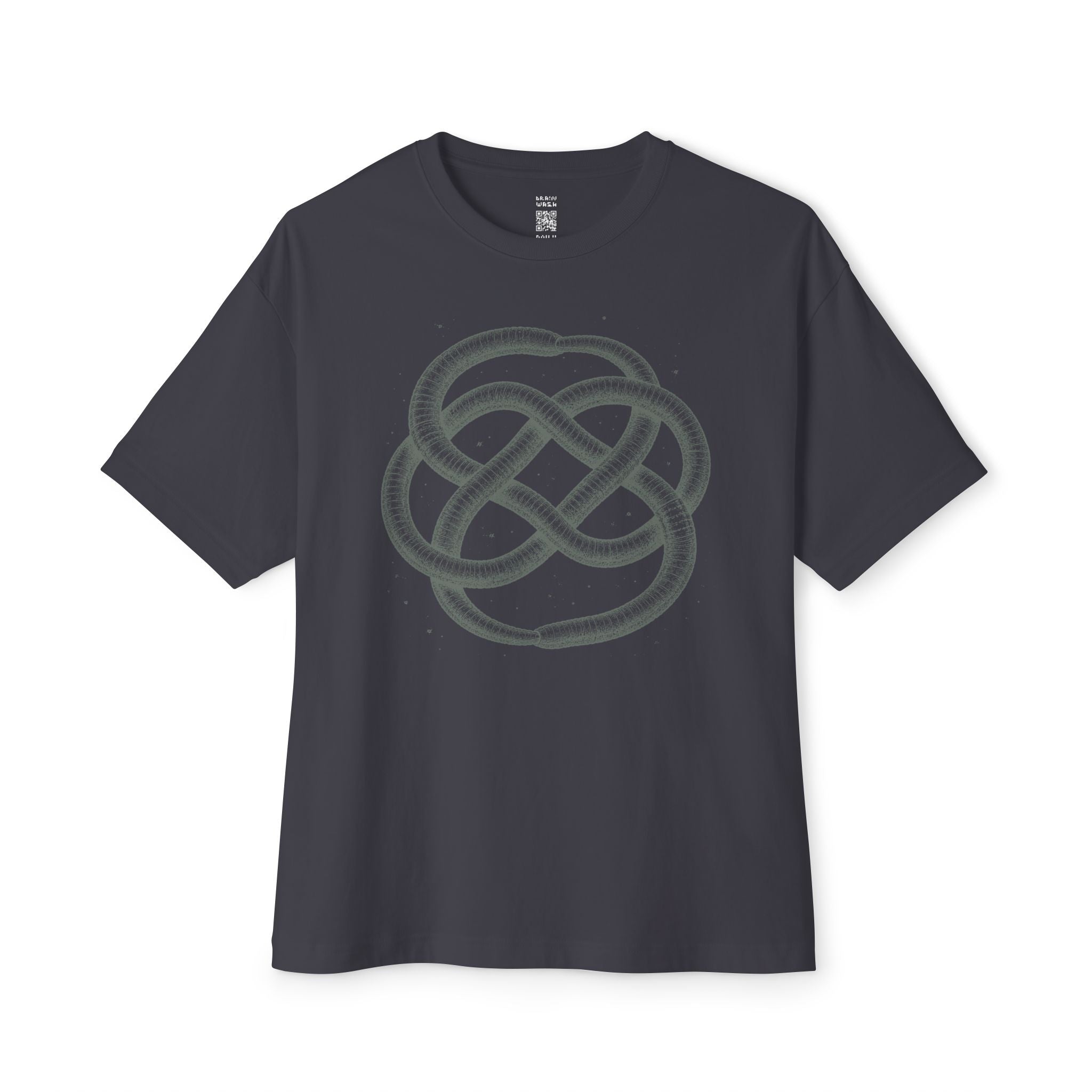 Ouroboros Earthworm Knot Oversized Tee