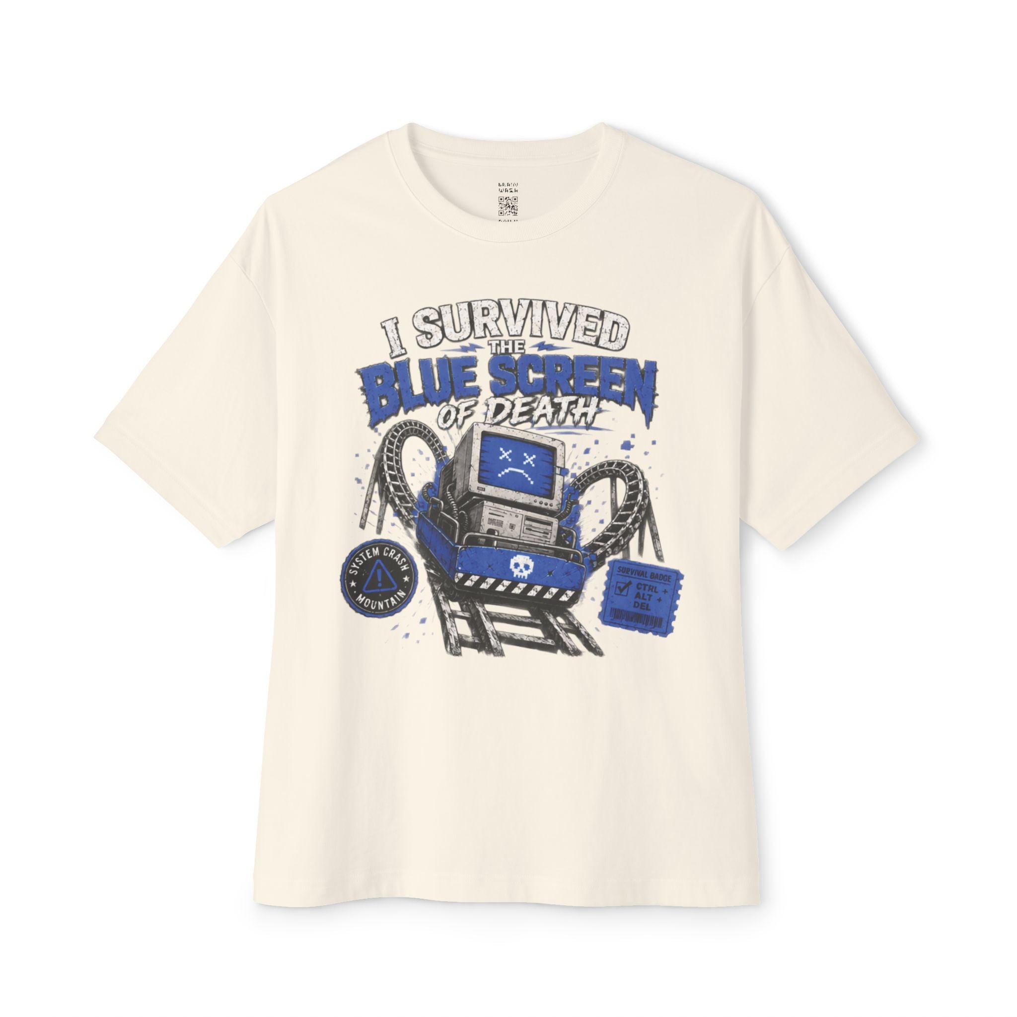 I Survived The Blue Screen Of Death Oversized Tee